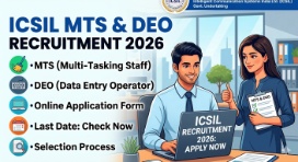 Icsil Mts Deo Apr 26 ISIL MTS & DEO Recruitment 2026 Online Form Kaise Bhare? Jane Last Date or DetailsIcsil Mts Deo Apr26